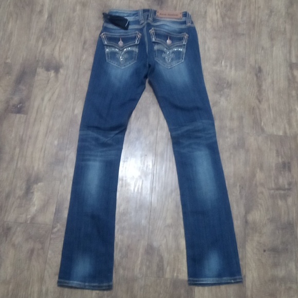 Rock Revival Women's 26 Straight Debbie Embellished Bejeweled Rhinestones NWOT - Picture 3 of 12